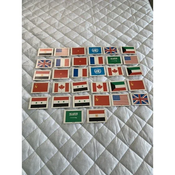 1991 Topps Desert Storm Flag Sticker Puzzle Cards Vintage 🇺🇸🇺🇸 36card Lot! - Picture 11 of 12